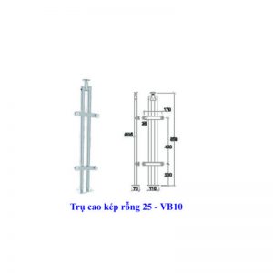 Trụ cao kép rỗng 25 - VB10