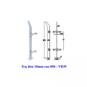 Trụ đơn 10mm cao 850 - VB39
