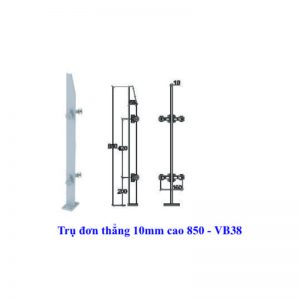 Trụ đơn thẳng 10mm cao 850 - VB38