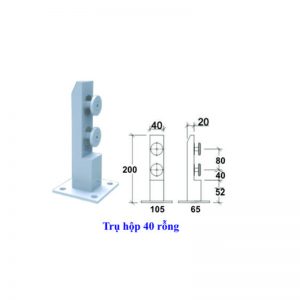 Trụ hộp 40 rỗng