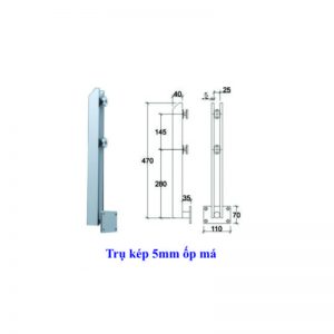 Trụ kép 5mm ốp má