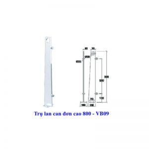 Trụ lan can đơn cao 800 - VB09