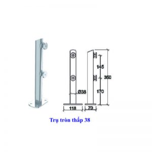 Trụ tròn thấp 38